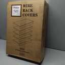 Wire Shelf Covers, 22"W x 12"D PVC Wire Rack Cover for Wire Shelving (5Pcs)
