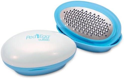 PedEgg Foot File  Traps Shavings Inside for Mess-Free Use  Painless Callus Remover with Ergonomic Handle for Tough, Dry Skin & Smooth, Soft Feet