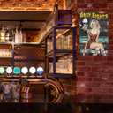 3 x Pin Up Girl Metal Sign Vintage Retro Wall Art for Man Cave Garage 1950s Classic Bar Decor Billiard Pool Room Pub Lounge Club Tin Plaque 8x12inch