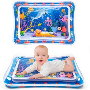 Tummy Time Water Mat, Water Play Mat for Babies, Cute Baby Toy, Inflatable Tummy Time, Water Play Mat for Infants and Toddlers, 3-12 Months, Promotes Development