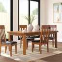 Signature Design by Ashley Ralene Rake Back 19" Dining Room Chair 2 Count, Medium Brown