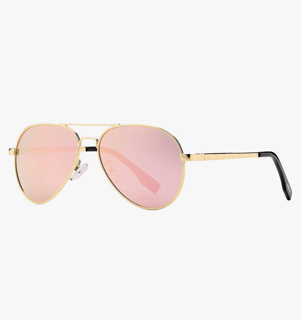 Kids Polarized Aviator Sunglasses for Little Girls Boys Juniors Teenagers,  50MM