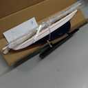 NAUTIMALL Wooden Sailing Boat Sailboat Yacht Model 28" Endeavour Enterprise Scale Replica Nautical Decor Corporate Personalized Gift (Enterprise 28inch)