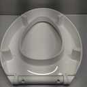 KOHLER 25875-0 Hyten 3" Height, Elevated Soft Close Elongated Toilet Seat, Contoured Seat with Grip-Tight Bumpers, Quick-Attach Hardware, No Slam Toilet Seat, White