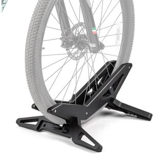 CXWXC Bike Floor Stand - Bicycle Parking Stand Fit 16"-29" Wheel, Adjustable Bike Floor Rack Stand for all 30-80mm Wide Tires (Black)