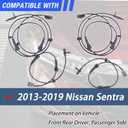 ABS Wheel Speed Sensor Front Rear Left Right Compatible with 2013 2014 2015 2016 2017 2018 2019 Nissan Sentra Driver and Passenger Side ABS Sensors # 479103DA0A 479003DA0A 479013DA0A (4pcs)