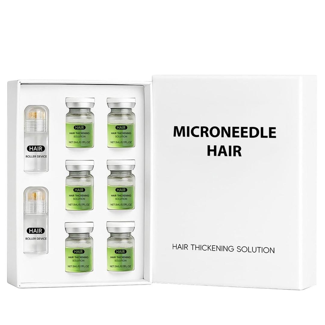 Hair Regrowth System - Advanced Hair Growth Treatment Ginseng,Eclipta Prostrata,Peppermint Oil and Ginger Root,Micro System Hair Treatment for Thicker,Strengthens Roots for Men and Women