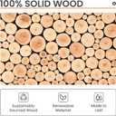upsimples 16x20 Frames Set of 3, Natural Solid Wooden Picture Frames, Display 11x14 with Mat or 16 x 20 Without for Vertical or Horizontal Wall Hanging