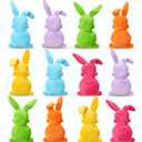24 Pcs Easter Plush Toys 6 Inch Mini Bunny Stuffed Animal Bulk Pastel Bunny Plush Toys Rabbits Easter Basket Stuffers Decor Gift for Egg Filler Hunting Party Favor