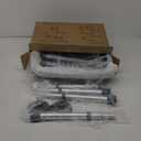 Toilet Safety Rail - Adjustable Detachable Medical Safety Frame for Elderly & Handicap, Heavy Duty Handles, Fits Most Toilets (Dark Gray)