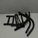 Dicasser Firewood Rack Outdoor and Indoor Firewood Storage, 24 INCH Double Coated Fire Wood Organizer, Waterproof Rustproof Stable Log Holder and Fireplace Decor, Black