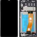 for Samsung Galaxy A14 LTE 4G Screen Replacement with Frame for Samsung A14 LTE Screen Replacement kit A145u A145p LCD Touch Display digitizer with Repair Part Tools 6.6 inch Black