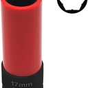 17mm Wheel Lock Nut Removal Socket Compatible with Mercedes Benz S Series W221, 1/2" Drive Anti-theft Protective Lug Nut Extractor, Flower Head Design Metal Wheel Nut Wrench