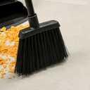 Carlisle FoodService Products Duo-Sweep Plastic Small Debris Lobby Broom with Handle, 30 Inches, Black, (Pack of 12)