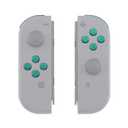 eXtremeRate Green Purple Chameleon Glossy Replacement ABXY Direction Keys SR SL L R ZR ZL Trigger Buttons and Springs, Full Set Buttons with Tools for Nintendo Switch Joycon & Switch OLED Joy con