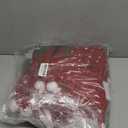 homyfort Christmas Chair Covers Set of 6 - Removable Washable Chair Back Covers for Dining Chairs, Holiday Party Decor for Families & Hosts (Red-02)