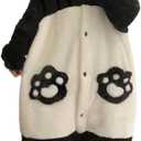 ZITEZHGO Cute Wearable Blanket Hoodie for Adult Women Men Kawaii Animal Fun Blanket Carpet Warm Cozy Hoodie Blanket Pajamas (Panda, XL)