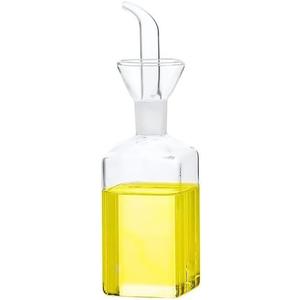 LandHope Oil Bottle Glass Olive Oil Dispenser Bottle Glass Cooking Oil Vinegar Measuring Dispenser With Spout for Kitchen and BBQ (250ml/8.54oz)
