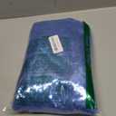 DUOBAO Sequin Fabric by The Yard Sparkly Blue Sewing Sequence Material Little Mermaid Fabrics Quilting Flip Sequins for Wedding Dress 1 yard