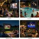 XHYCPY Inflatable Projector Screen 15ft Inflatable Movie Screen Outdoor with Air Blower and Storage Bag, Easy Set up, Front and Rear Projection for Outdoor Movie Night Backyard Pool Fun