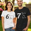 67 Shirt for Couples Funny Meme Number T-Shirt Six Seven Tee Tops for Men Women (S)