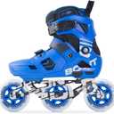 Bont Scoot Kids Inline Skates - Performance Speed Skates - Junior Girls Boys Roller Skates, Bont 13c-13.5c, Blue