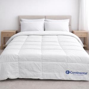 Continental Bedding Affinity Queen Size Comforter All Season Quilted Down Alternative Comforter Duvet Insert with Corner Tabs - Machine Washable - Duvet Insert (White)