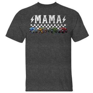 Mama Retro Monster Truck Family Crew Birthday Matching T-Shirt, Size XL