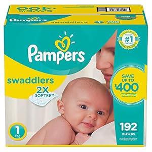 Pampers Swaddlers Diapers (Size 1, 192 Count)