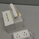 2 Pack 5Ft Flat Plug Small Power Strip,3-Side White Extension Cord with 6 Wide Outlets Extender,No Surge Protector,Cruise Ship Essentials,Multi Plug for College Dorm Home Office Travel,Wall Mount