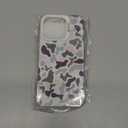 for iPhone 16 Pro Case, Vintage Camo Pattern Design for Men Boys Teens, Cool Camouflage Shockproof Protective Cover for Girls Women - White