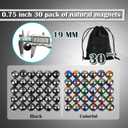 Magnetic Ball Fidget Toy, Adult Fidget Toys, Magnet Balls Can Replace Ferrite Putty, Office Desktop Decoration, Stress Relief, Anti Anxiety Magnetic Balls,Executive Desk Toys (30 Pcs Black)