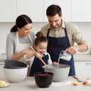 BoxedHome Classic Mixing Bowl Set, BPA Free Plastic, Microwave and Dishwasher Safe (Set of 4, Grey),3.5 quarts