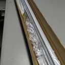 ChadMade Aluminum Ceiling Curtain Track Set with Hooks, 9ft - 12ft Adjustable Length Ceiling/Wall Mount Curtain Rail System For Grommet/Pleated Drape, Sliding Door Track, White
