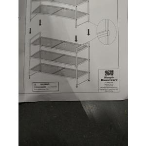 Simple Houseware 3-Tier Stackable Mesh Shoe Rack, White