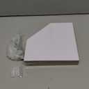 WELLAND 7-Inch Floating Corner Shelves Set of 2, Wall Mounted Storage Shelf with White Finish for Bedroom, Living Room, Bathroom, Display Shelf for Small Plant, Photo Frame, Toys and More