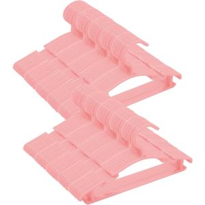 100 Pack Pink Baby Nursery Closet Hangers, Non-Slip Laundry Infant Pant Hanger for Newborn Clothes Gift, Ultra-Thin Child Coat Hanger for Girl Boy Toddler Kids, Pink 