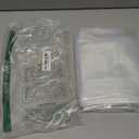 AmazerBath Plastic Shower Curtain, 60 x 72 Inches PEVA Heavy Duty Clear Shower Curtain, Waterproof Heavy Weight Thick Bathroom Curtain with 3 Big Clear Weighted Stones and 10 Rustproof Grommet Holes