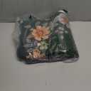 Floral Small Rug, 2x 3,5 Kitchen Rugs Non Slip Washable Rug Ultra-Thin, Soft Front Door Mat Indoor Entrance Boho Low-Pile Entry Carpet for Bathroom Bedroom Flore (2x3,5ft,Dark Green)