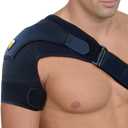FIGHTECH Shoulder Brace for Torn Rotator Cuff for Men and Women - 4 Sizes - Support & Pain Relief (Black, Large/X-Large)