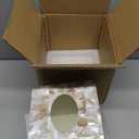 Milano Tissue Box Cover Square  Decorative Tissue Holder for Bathroom - Beautiful Natural Mother of Pearl Capiz Shells Tissue Box Holder - Cube Tissue Box Cover with Durable Bottom Slider