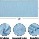 Kitinjoy 100% Cotton Waffle Weave Kitchen Hand Towels (13 X 28 Inches, Sky Blue), 4-Pack Super Soft and Absorbent Dish Towel for Drying Dishes