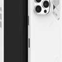 Aulumu A16 Vegan Leather Cooling for iPhone 16 Pro Case | Updated Camera Control | with Cooling Fins | Luxury Comfort | Compatible with MagSafe | Complete Wrap-Around - Touch White