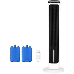 Evaporative Air Cooler, 37 Portable Air Conditioners, Swamp Cooler,4 Modes, 12H Timer, 70 Oscillating, Removable Water Tank, Ice Packs, Remote, Cooling Ac Tower Fan for Bedroom, Room, Indoor