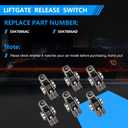 5047896AD Set of 6 Valve Rocker Arm Left or Right Compatible with Chrysler Pacifica, Dodge Durango, Jeep Wrangler, Grand Cherokee, Ram ProMaster 1500 3.6L V6 Replaces 5047896AC