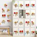 2 x 60pcs Valentine's Day Cupid Theme DIY Cutouts The Love God Hearts Bulletin Board Decoration Set DIY Love Gods Paper Cut-Outs Decor for Valentines Classroom Photo Craft Party School Wall Door Supplies