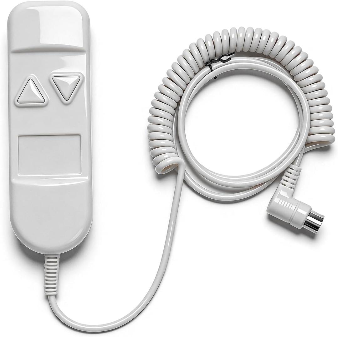 HERCHR Lift Chair Hand Control, 8 Pin 2 Button Remote Handset Controller Plastic Hand Control Replacement for Lift Chair Power Recliner