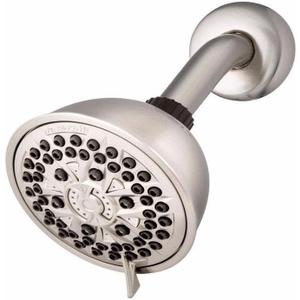 Waterpik 7-Mode PowerPulse Massage Fixed Mount Brushed Nickel Shower Head (XFT-739E) Waterpik 7-Mode PowerPulse Massage Fixed Mount Brushed Nickel Shower Head (XFT-739E)