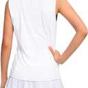 YYV Women's Workout Tank Tops Lightweight Sleeveless Shirts for Women Loose Fit Tops for Athletic Running Tennis Yoga, Size S