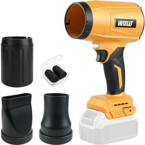 Cordless Leaf Blower Compatible with DeWalt 20V Battery (Tool Only, No Battery), 800,000 RPM Brushless Turbo Blower up to 60m/s, 1.5 lbs Handheld Dust Blower for Patio, Lawn & Garage